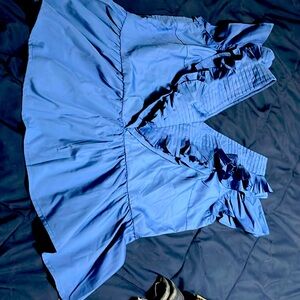 Beautiful Blue side zip top